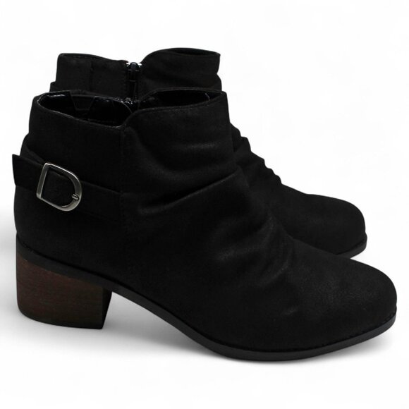 Bella Vita Womens ACE Faux Suede Zipper Ankle Boots - Picture 3 of 6